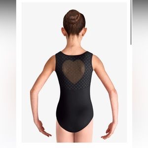 Bloch heart mesh leotard